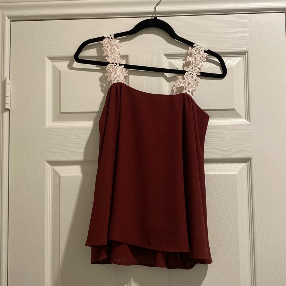 Maroon, Collegate Outfitters tank top (XS)